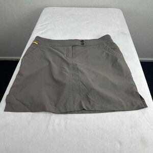 Lole Cassyope Women's Size 12 Gray Activewear Golf Skort Quick Dry UPF 50+